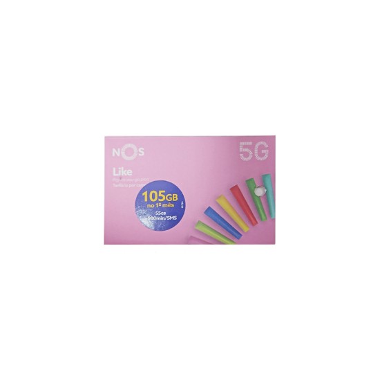 Nos Like 105GB+500MIN+SMS para 1 Mês